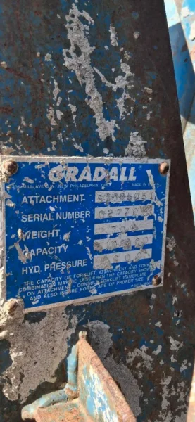 1992 GRADALL MODEL #524 TELEHANDLER W/ TIRES: YOBRO #25163