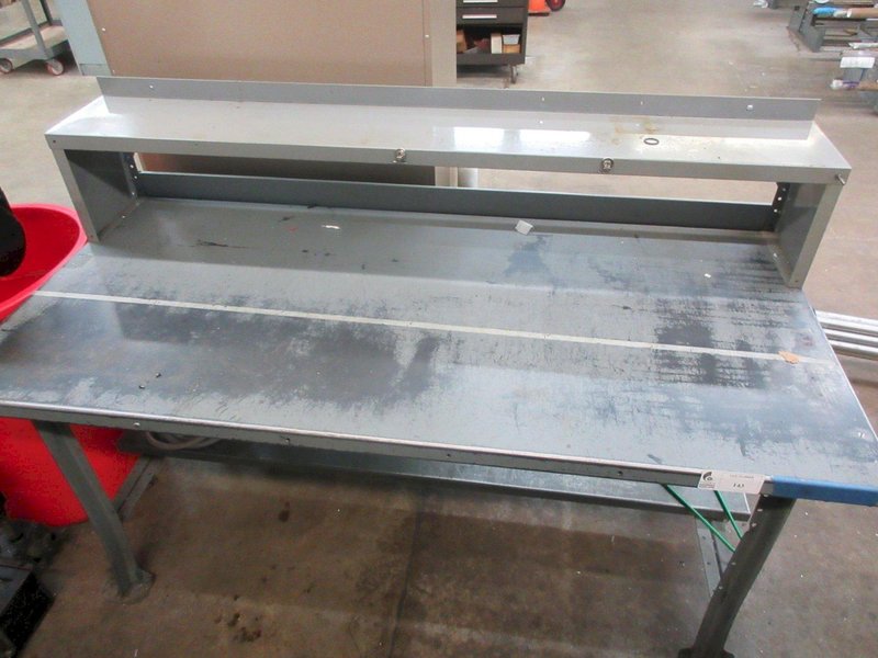 Metal Top Workbench with Upper and Lower Shelf- Auction Item