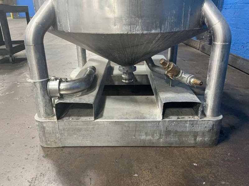 JV NORTHWEST 350 GAL STAINLESS STEEL SOAP HEATING TOTE / IBC TANK