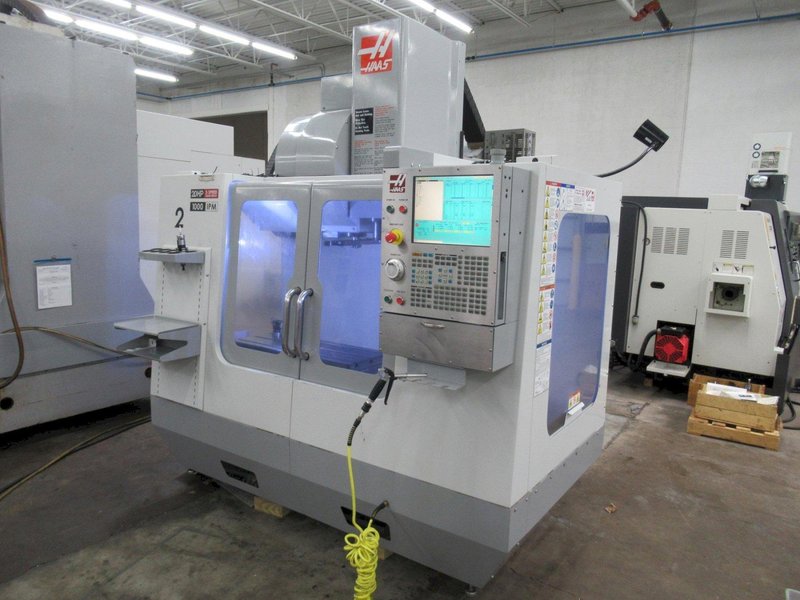 Haas VF-2 CNC Vertical Machining Center, Probing, 2-Speed Gear Box, 24 ATC, 4th Axis Drive, High speed Machining