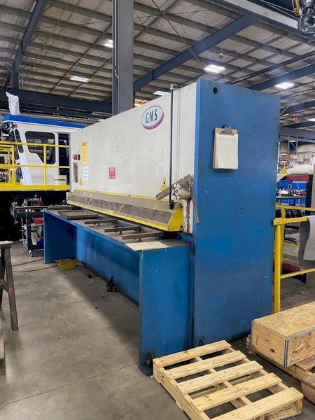 1/2″ x 10′ GMS GMV 3013 Hydraulic Guillotine Shear, 2002 – Backgauge