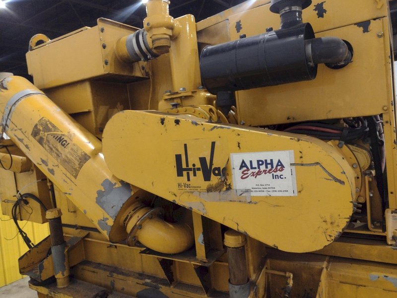 HI VAC MODEL #250D PORTABLE VACUUM WITH DEISEL ENGINE: STOCK #21855