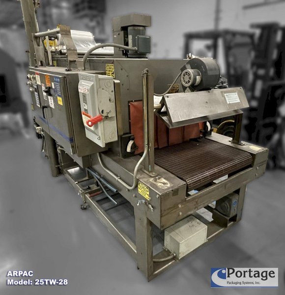 ARPAC Model: 25TW-28 Intermittent Motion Tray Wrapper