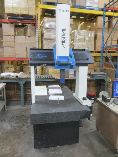 Dea Mistral 100705002 Slant Bride Coordinate Measuring Machine, Tutors for Windows Software, Renishaw MIP Probe- Auction Item