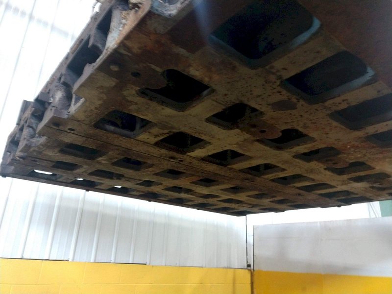 96&quot; X 96&quot; X 12&quot; THICK T-SLOTTED FLOOR PLATE LAYOUT TABLE:  STOCK #13575