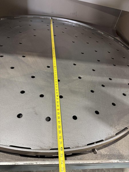 72” PANGBORN MODEL #6LK-7 ROTARY TABLE SHOT BLAST MACHINE, ONLY 962 HOURS: YOBRO #25200