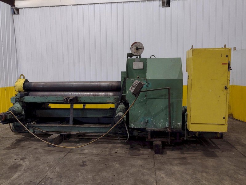 8' X 1/2" BERTSCH #9 3-ROLL INITIAL PINCH PLATE BENDING ROLL: YOBRO #25159