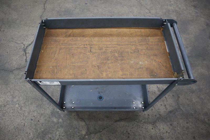 Metal Tool Cart, Lower Shelf- Auction Item