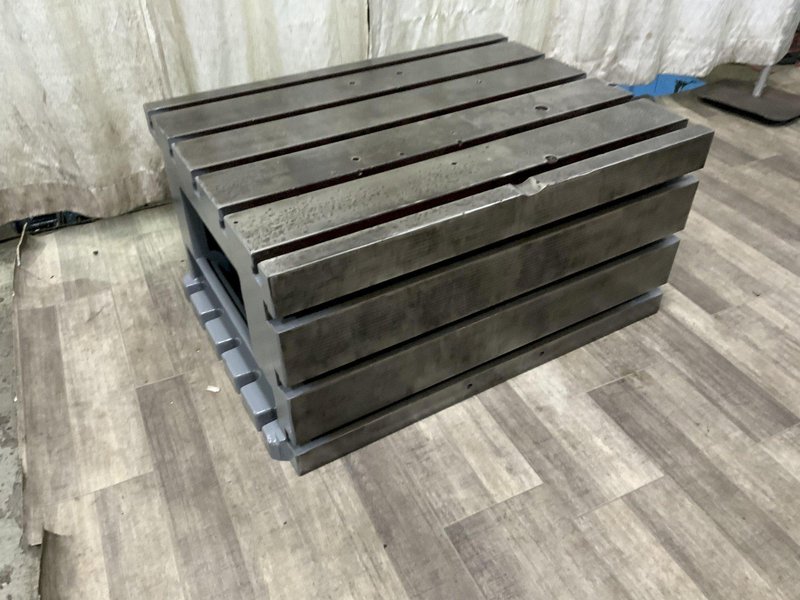 40" X 30" X 20" CAST IRON BOX DRILL TABLE: STOCK #80543