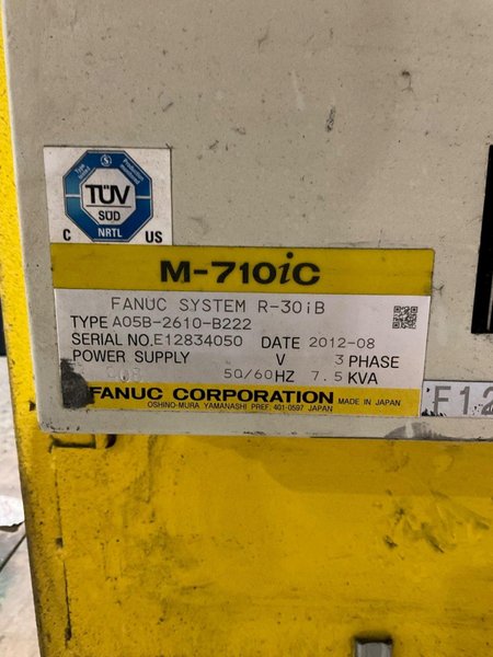 FANUC M-710iC/50 ROBOT + R-30iB CONTROLLER 2012 USED