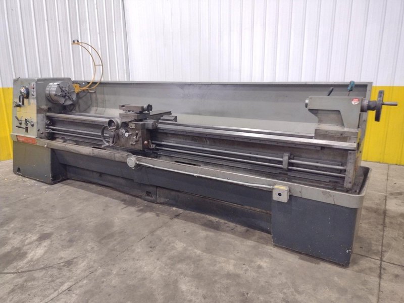 21" x 120" CLAUSING COLCHESTER MODEL #21 ENGINE LATHE 3.5" SPINDLE HOLE: YOBRO #24560