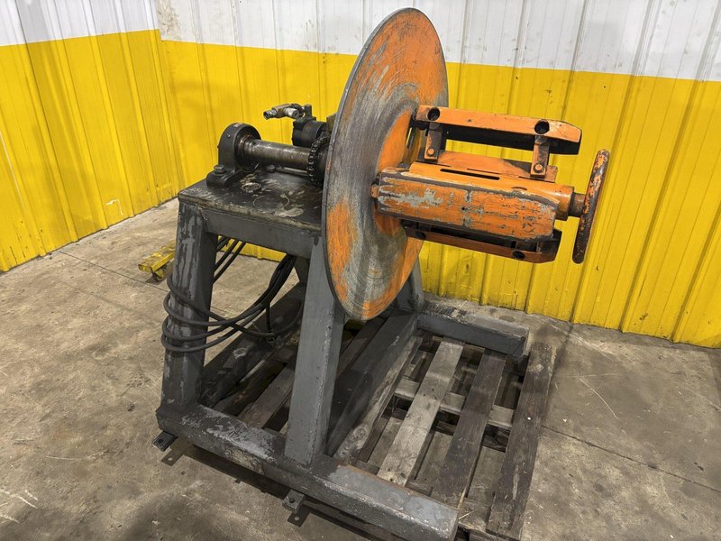 18&quot; HYDRAULIC MOTORIZED COIL REEL UNCOILER: STOCK #23247