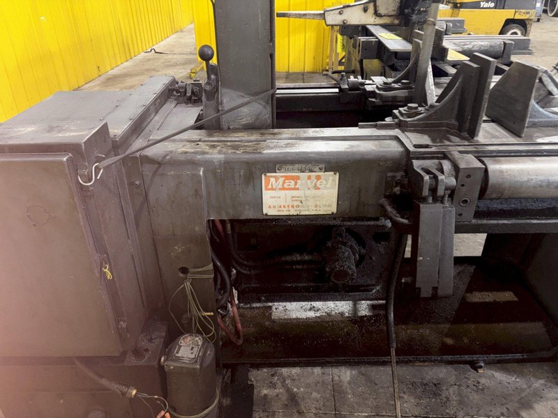 18” X 20” MARVEL MODEL #81/M4 AUTOMATIC MITRE HEAD VERTICAL BAND SAW &amp; FEED TABLE: STOCK #23277