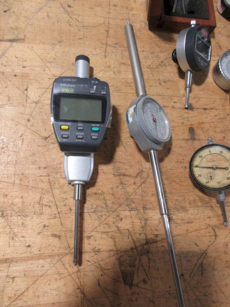 Travel Indicators, Dial and Digital Type, Travel Ranges from 1/4" - 4", Various Brands- Auction Item