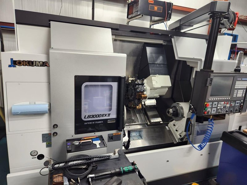 Okuma LB-3000 EXII MYW CNC Lathe, 2023 – Big Bore, Sub Spindle, Live Tooling, Parts Catcher