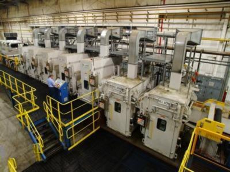 62&quot; HERR VOSS/HILL ACME WET GRINDING &amp; POLISHING LINE