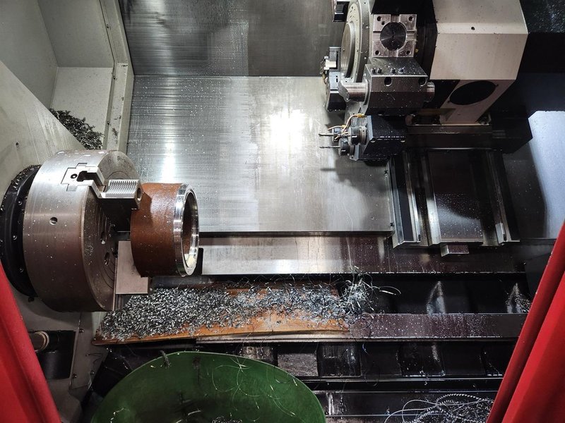 Smart NL4000M CNC Lathe, 2023 – 18″ Chuck, Live Tooling, Tailstock, Box Ways, Chip Conveyor