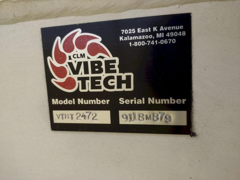 17 CUBIC FOOT VIBE TECH MODEL #VTHT-2472 TUB STYLE VIBRATORY FINISHER : YOBRO #25354