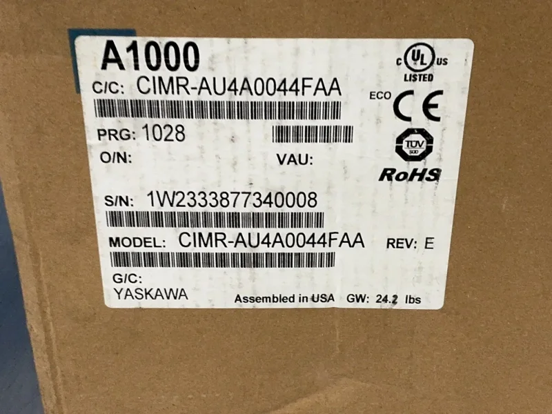 YASKAWA SERVO DRIVE  -  CIMR-AU4A0044FAA
