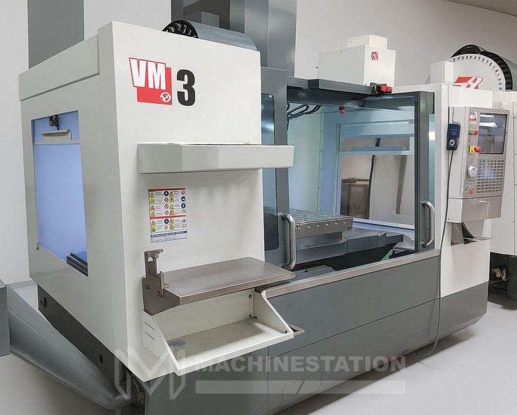 Haas VM-3 CNC Vertical Machining Center – 4th Axis Ready HSM WIPS 12,000 RPM Mill