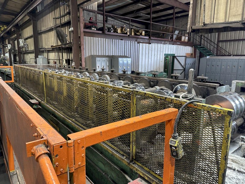 15 STAND  X 3&quot; ARBOR  X 50&quot; PEARSON LOC SEAM ROLL FORMING PANEL MILL. STOCK # 0663325