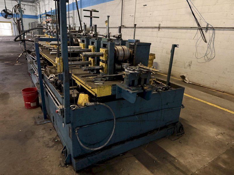 12 STAND  X 2.5" ARBOR X 12" ROLLSPACE ARDCOR STUD MILL/ROLLLFOMING LINE. STOCK # 0759126