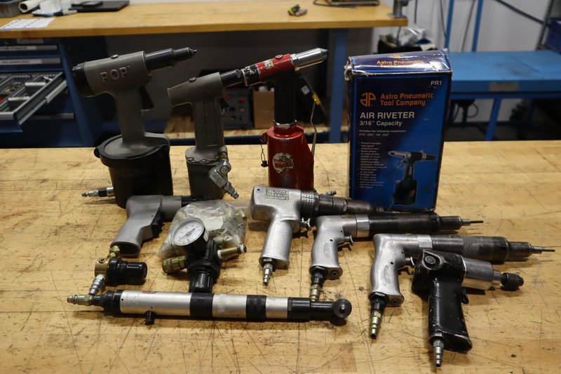 Pneumatic Riveter Guns, Screwdrivers &amp; More!!- Auction Item