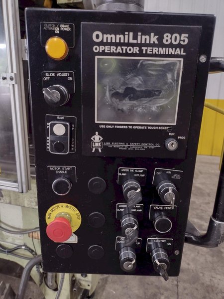 220 TON AIDA MODEL #NCI-200(2) GAP FRAME PRESS, 12.59&quot; STROKE: STOCK #22210