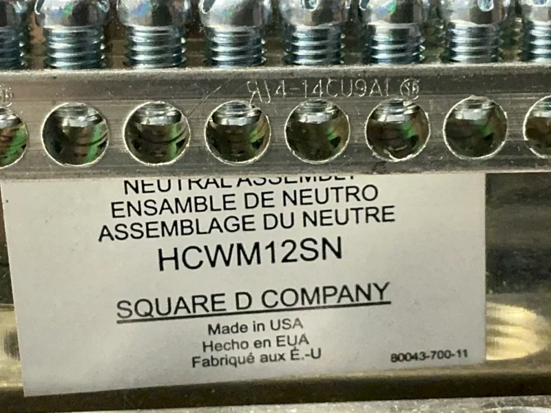 SCHNEIDER ELECTRIC I-LINE NUETRAL ASSEMBLY   -  HCWM12SN
