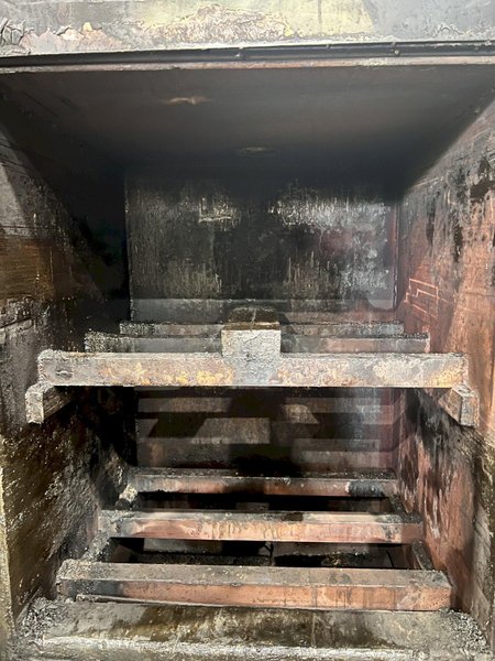 1998 DAYTON DUAL ZONE GAS POWERED PRE-HEAT DIE OVEN, WITH DIGITAL TEMP CONTROLLER: STOCK #20215