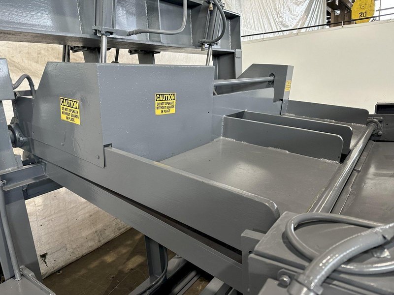 72&quot; x .250&quot; PAXSON HYDRAULIC PEELER TABLE WITH TENSION STAND. STOCK # 0106123