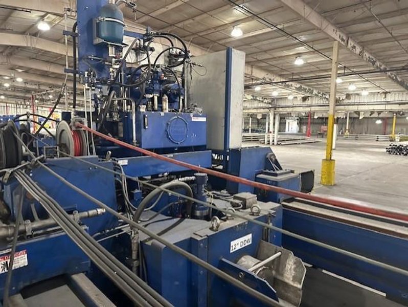 14&quot; SXP SEAMLESS TUBE HYDROTESTING MACHINE W/ HIGH PRESSURE PUMPS