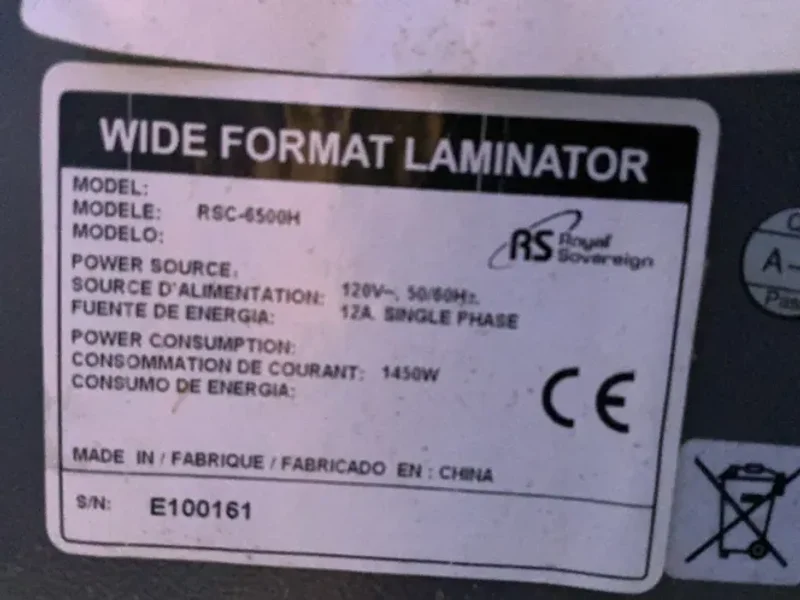Royal Sovereign Q 72" Laminator  - Rsc-6500h