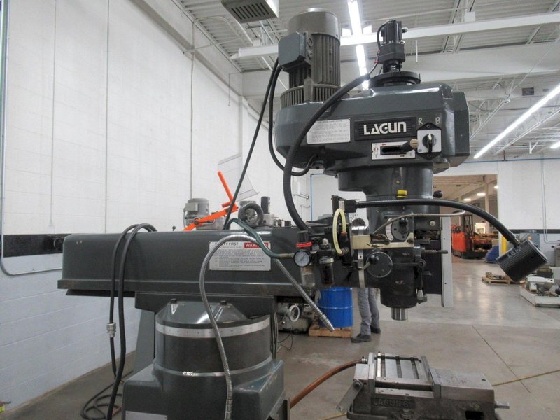 Lagun FTV-2 Vertical Knee Mill, 10" x 50" Table, Variable Speed, 3-Axis DRO, Power Feeds