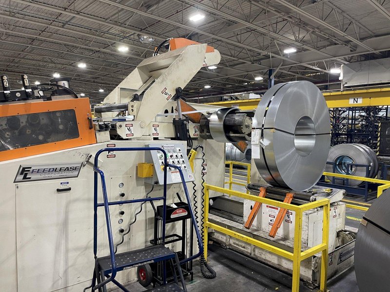 40,000 lbs. x 36&quot; Feed Lease High Strength Steel Coil Feed Line, Year 2015