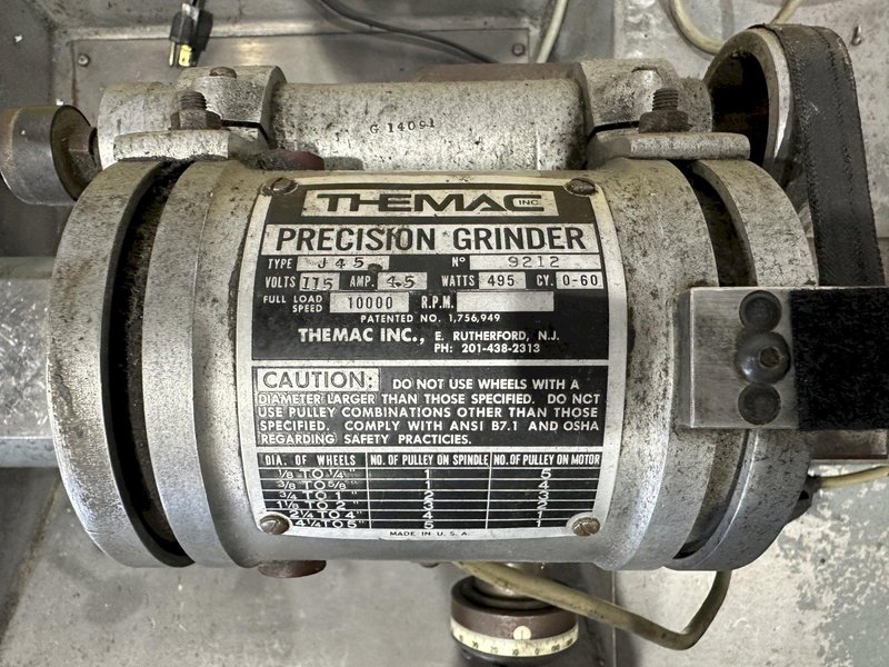 9" X 28" HARDINGE DV-59 LATHE WITH THEMAC ID GRINDER SPINDLE : STOCK #22733