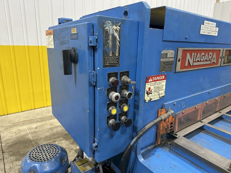 10&#039; X 10 GAUGE NIAGARA MODEL #SPARTAN SP10-10 HYDRAULIC SHEAR: STOCK #22633