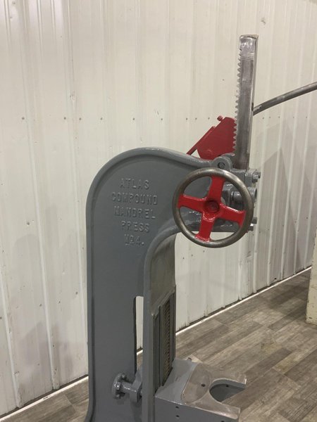 12 TON ATLAS COMPOUND MANDREL ARBOR PRESS: STOCK #81082