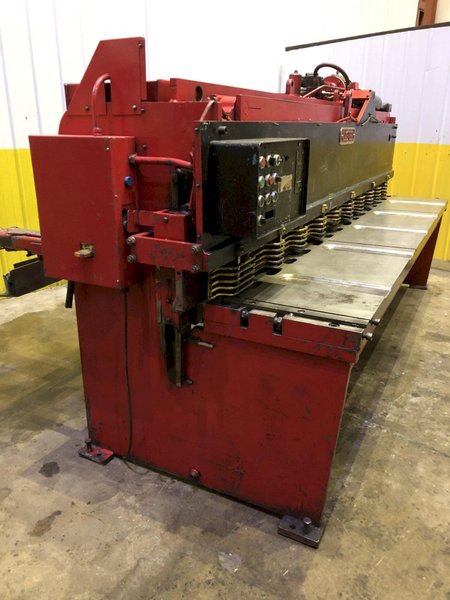 10&#039; X 10 GAUGE ALLSTEEL METAL HYDRAULIC POWER SQUARING SHEAR: STOCK #18315