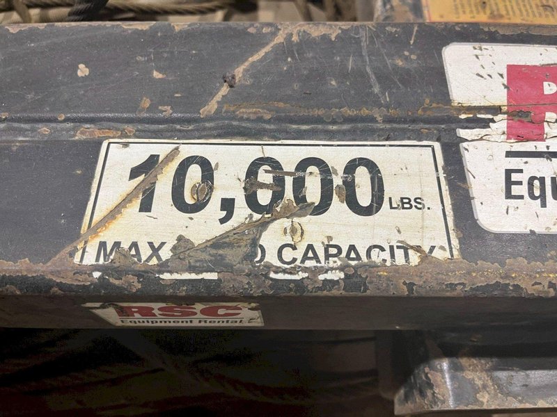 10,000 LBS CAPACITY FORKLIFT ATTACHMENT &amp; CABLE: STOCK #19485