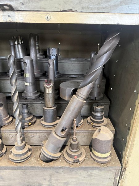 CAT 50 TOOLING W/ CABINET INCLUDED. STOCK # 0325426