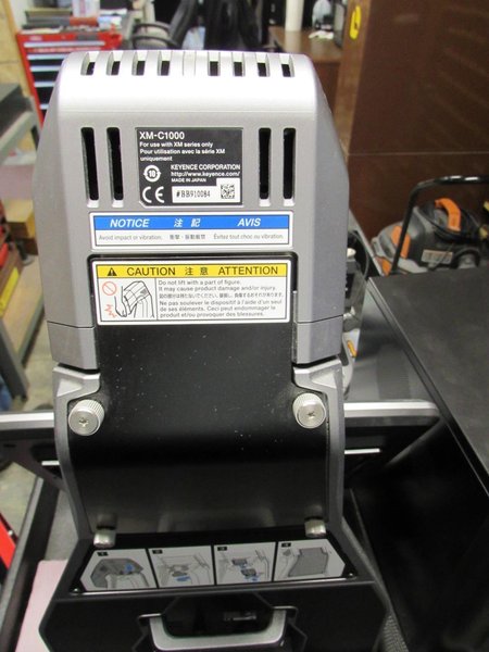 Keyence XM-M1200 Coordinate Measuring System with XM-P1000 Probe, XM-1600 Handheld Controller, XM-S1200 Base and Movable Stage, Software, XM-C1000 Computer Unit and  Monitor Screen