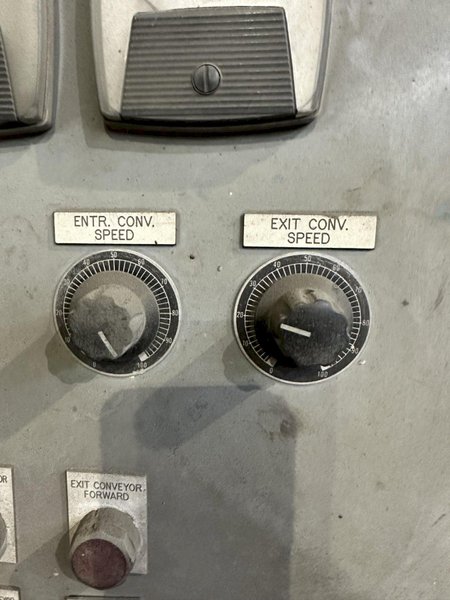 48&quot; X 96&quot; X 8 WHEEL PANGBORN MODEL #ES-1838-22 ROLLER CONVEYOR PASS-THRU BLAST SYSTEM, NEW 2007: STOCK #21212