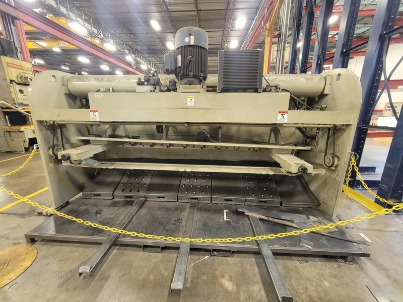 3/8″ X 12′ Accurshear 637512  Hydraulic Shear, Sheet supports, Light Usage, 2014