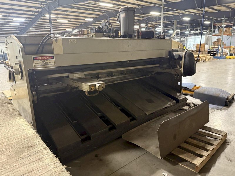10&#039; x 1/4&quot; ACCURSHEAR MODEL #625010 HYDRAULIC POWER SQUARING SHEAR 1995: STOCK #23622