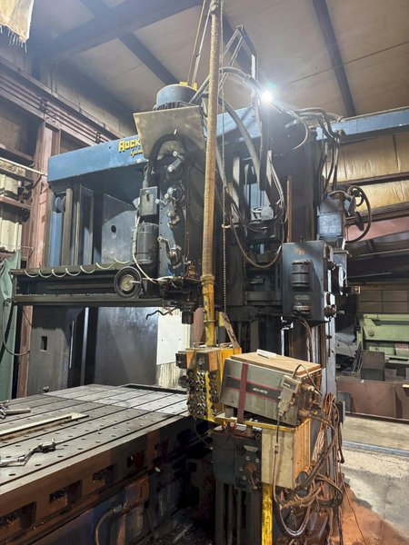 15 HP 68" X 168" ROCKFORD DOUBLE SIDED PLANER MILL. STOCK # 1214225