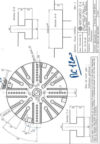 Mario Carnaghi - TGF 5 1300 - Ø1400 mm CNC