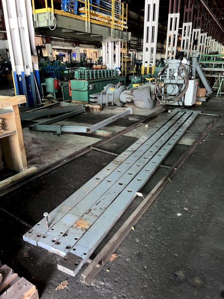 400 TON x 16' RODGERS MODEL #1F400 HYDRAULIC INCLINED FRAME HORIZONTAL WHEEL PRESS: STOCK #15558