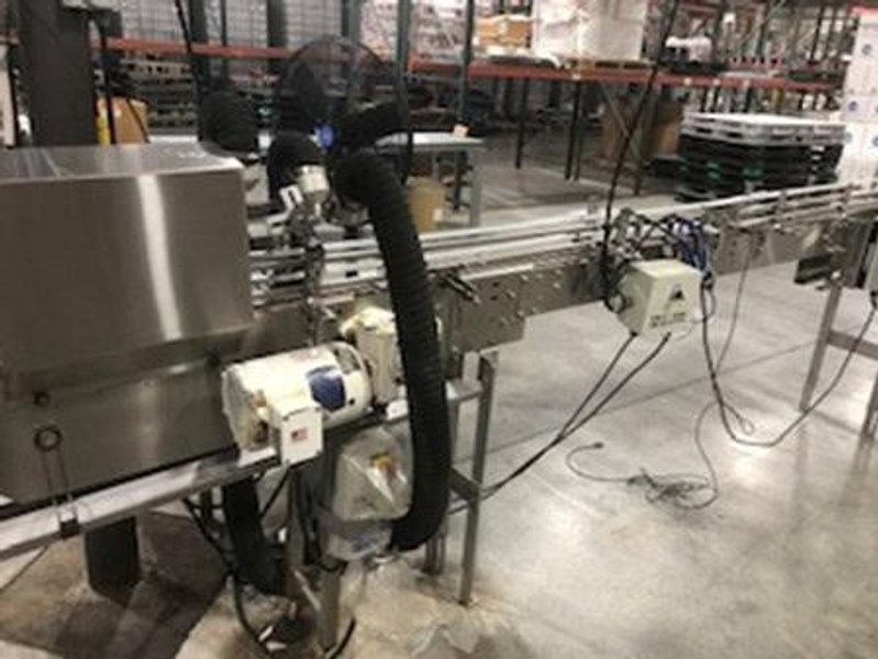 Complete Beverage Canning line with Ska Fab Depalletizer, Palmer Canner 12-1, 2015 – Equipped with Axon Sleever and Shrink Tunnel, Eastey Sleeve Wrapper and Shrink Tunnel, Dakota Water RO System, 3,000 Gallon Poly Tank, Pro-Refrigeration Glycol Chilling Unit, 30 BBL Tank, 40 BBL Tank, 60 BBL Tank