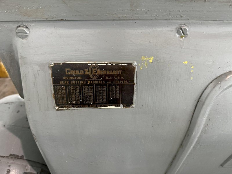 24&quot; GOULD &amp; EBERHARDT HORIZONTAL SHAPER. STOCK # 0892124